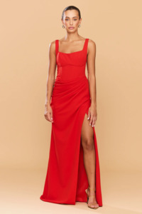 Full Length: Elena Gown Red