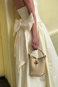 Full Length: Frances Strapless Bow Maxi