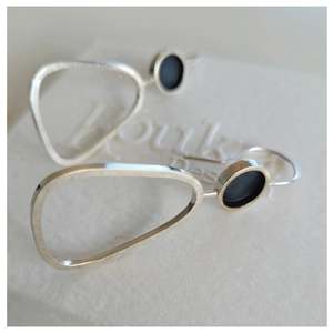 Kouka Design: Large Pear Shaped Hoop Earrings