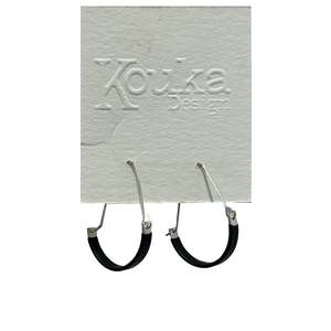 Kouka Design: Black Crescent Shape Earrings