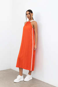 Timeless Twists Dress Orange