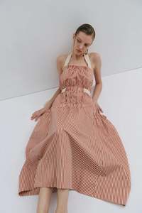 Tillie Maxi Dress - Picnic Pinstripe