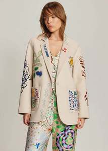 X Lab Jackets Coats: Juliana Wool Jacket - Shipibo