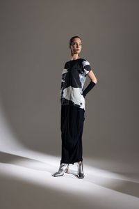 Axis Tunic - Glacier Print - Bone + Arrow