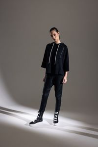 Bone Arrow Summer: Noliv Hoody - Black - Bone + Arrow