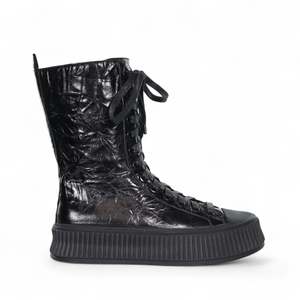 Minx Footwear: Electra - Black Crinkle