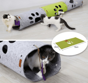 Products: Felt Cat Tunnel - Styley Pets