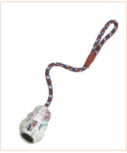 Products: Food Dispensing Treat Toy on a Cord (similar to a Kong) - Styley Pets