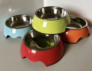 Products: Coloured 2 in 1 Pet Bowl - Styley Pets