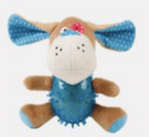 Products: Plush Dog Toy with Spiky Ball - Styley Pets