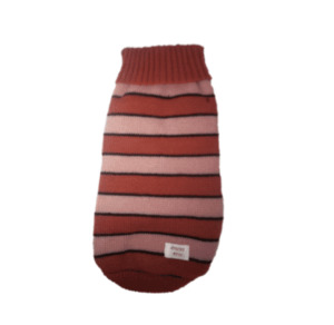 Sweater - Light Pink, Dark Pink and Black Stripes - Styley Pets