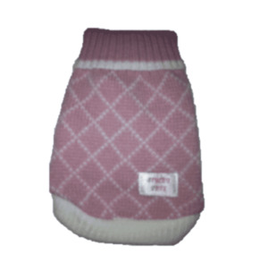 Sweater - Pink with White Diamonds - Styley Pets