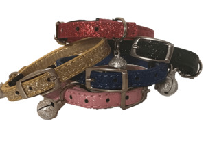 Glittery Cat Collar - Elastic - Styley Pets