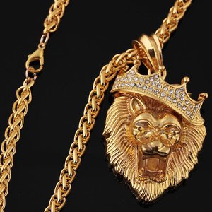 Bold Elegant Jewelry Collection: Street Style Lion King Pendant Necklace - Buy 1 Get 1 FREE $00.00