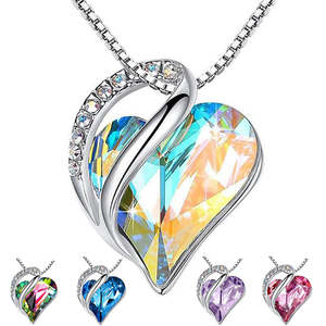 Bold Elegant Jewelry Collection: Heart-Shaped Pendant Necklace