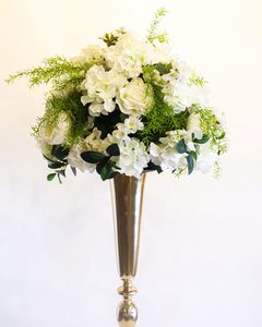 Tall Coloured Gold Flower Stand - STYLISH