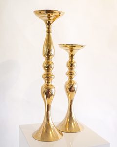 Products: A104: Gold Candlestick Holder (set of 2) - STYLISH