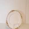 Products: C07: White Plate with Gold Texture - STYLISH