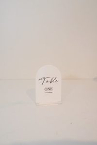 C217: Modern White table number for any event/wedding - STYLISH