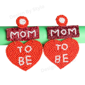 Products: Mom-to-Be Heart Earrings