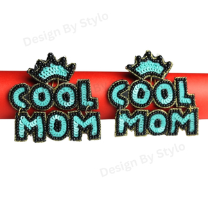 Products: “Cool Mom” Beaded Earrings