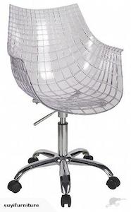 Office Chair: Transparent Office Chair with Gas Lift PC-107