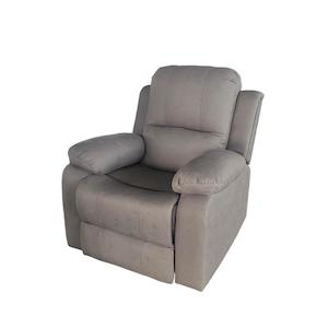 Armchairs: Motion Sofa 1 Seater Recliner Light Grey