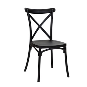 Dining Chairs: Polypropylene Provincial Crossback Chair