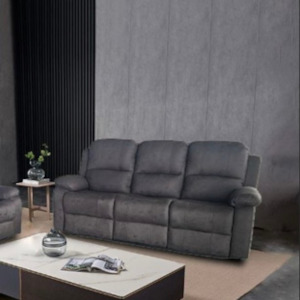 Motion Sofa 3 Seater Recliner Dark Grey