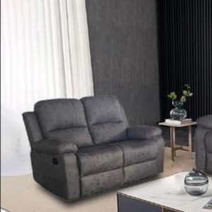 Motion Sofa 2 Seater Recliner Dark Grey