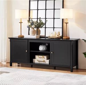 Entertainment Units: Black Elegance TV Cabinet (TBC)