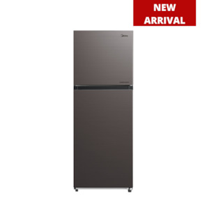 Top Mount Fridge Freezer: Midea 236L Fridge Freezer Grey Stainless Steel