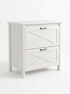 Arnbry File Cabinet White