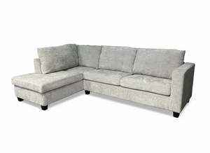 Ganley Modular Left Chaise Lounge Suite – Light Grey