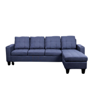 Modular Sofa: 'Ostro' Reversible Corner Sofa With Cup Holder (LIGHT Grey)