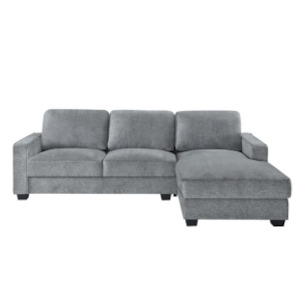 Charleston Dark Grey corner sofa (L shape - RIGHT hand facing)