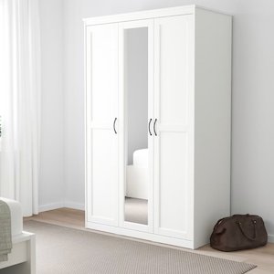 Wardrobes: 'Roman' 3 Door wardrobe with Mirror
