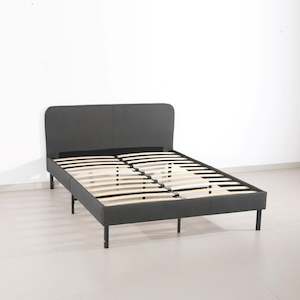 Double Bed Frame Base: Slate Bed Frame Grey Double