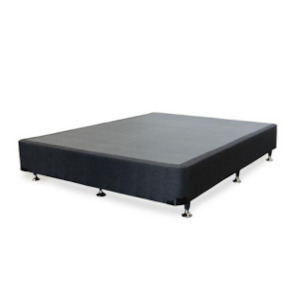 Double Bed Frame Base: Leslie Base NZ Made Charcoal Double
