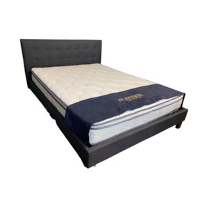 Double Bed Frame Base: Lucca Bed Frame Dark Grey Double