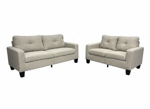 Suites: Tihi Sofa 2+3 Seaters light BrownSofa Set
