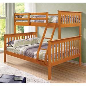 Bunk Beds: Torino Kids Bunk Bed Honey Single on Double