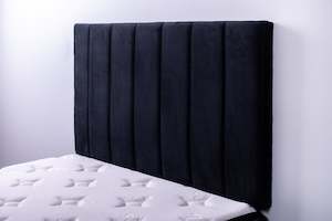 Josie Headboard Black Velvet Single