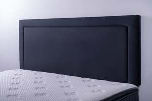 Jessamine Headboard Black Velvet Super King