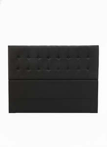 Nero Free Standing Headboard Black Velvet Queen