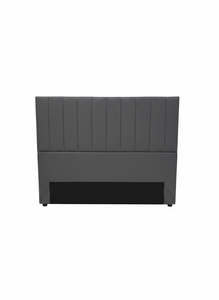 Noir Free Standing Headboard Grey Queen