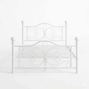 Bed Frames And Bases: Butterfly Bed Frame Queen White