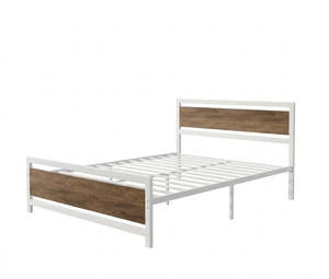 Bed Frames And Bases: Aspen Metal Wood Bed Frame Queen