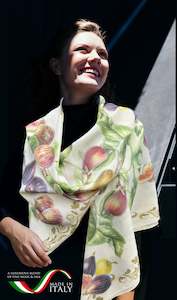 All: Silk & Wool Scarf - Figs