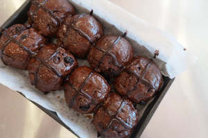 Recipe download - Chocolate Cherry Hot Cross Buns!